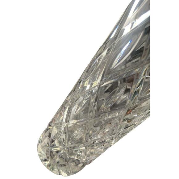 Atlantis Crystal Vase 10.5" Tall ATL14 Collection Vintage MCM Tube Flowers Shiny - Picture 3 of 16